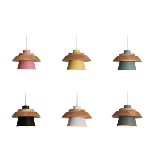 Retro Color Pop Wooden Lights